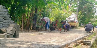 Pdg, Monitoring Pemasangan Paving BIock di Wilayah Binaan