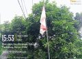Pemdes Kramatjaya Lakukan Pembiaran, Pasang Bendera Robek dan Kusam