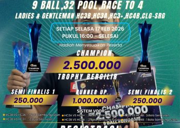 Kawan Biliard Cilegon Gelar Fun Game Rutin, Dorong Regenerasi Atlet Sesuai Visi POBSI