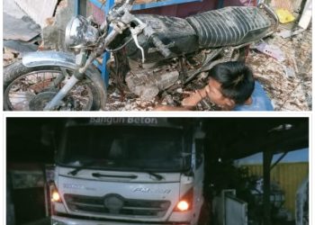 Janji Tinggal Janji, Dugaan Kasus Truk Molen PT Bangun Beton yang Hantam Rumah Warga di Mancak, Mandek Setahun